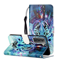 Load image into Gallery viewer, Oil Embossed Coloured Drawing Pattern Horizontal Flip PU Leather Case with Holder &amp; Card Slots &amp; Wallet &amp; Lanyard, For Samsung Galaxy S21 5G, For Samsung Galaxy S21+ 5G, For Samsung Galaxy S21 Ultra 5G