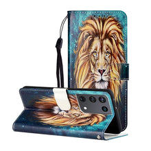Load image into Gallery viewer, Oil Embossed Coloured Drawing Pattern Horizontal Flip PU Leather Case with Holder &amp; Card Slots &amp; Wallet &amp; Lanyard, For Samsung Galaxy S21 5G, For Samsung Galaxy S21+ 5G, For Samsung Galaxy S21 Ultra 5G