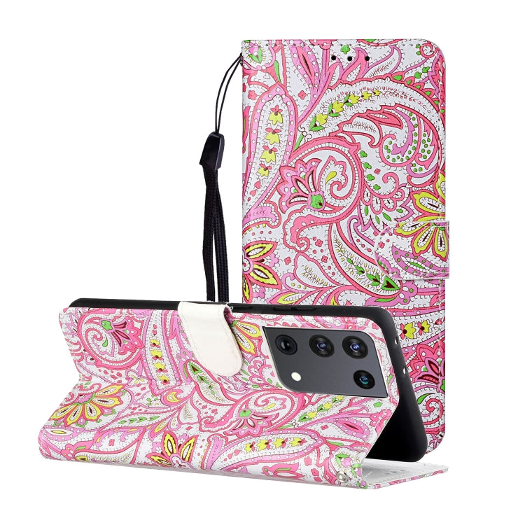 Oil Embossed Coloured Drawing Pattern Horizontal Flip PU Leather Case with Holder & Card Slots & Wallet & Lanyard, For Samsung Galaxy S21 5G, For Samsung Galaxy S21+ 5G, For Samsung Galaxy S21 Ultra 5G
