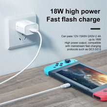 Load image into Gallery viewer, WK WP-U57 18W Speed QC3.0 Fast Charger + USB to Type-C / USB-C Data Cable, US Plug, EU Plug, UK Plug