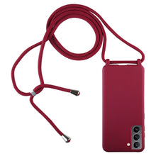 Load image into Gallery viewer, Candy Colors TPU Protective Case with Lanyard, For Samsung Galaxy S21+ 5G, For Samsung Galaxy S21 5G, For Samsung Galaxy S21 Ultra 5G
