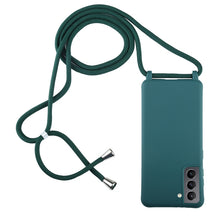Load image into Gallery viewer, Candy Colors TPU Protective Case with Lanyard, For Samsung Galaxy S21+ 5G, For Samsung Galaxy S21 5G, For Samsung Galaxy S21 Ultra 5G