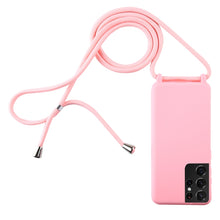 Load image into Gallery viewer, Candy Colors TPU Protective Case with Lanyard, For Samsung Galaxy S21+ 5G, For Samsung Galaxy S21 5G, For Samsung Galaxy S21 Ultra 5G