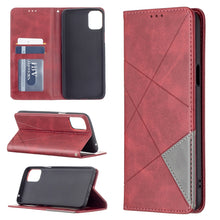 Load image into Gallery viewer, Rhombus Texture Horizontal Flip Magnetic Leather Case with Holder &amp; Card Slots, For LG K42, For Xiaomi Redmi Note 10 4G / Note 10s, For Samsung Galaxy A32 4G
