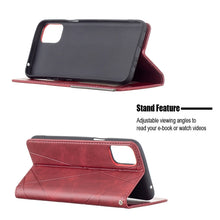 Load image into Gallery viewer, Rhombus Texture Horizontal Flip Magnetic Leather Case with Holder &amp; Card Slots, For LG K42, For Xiaomi Redmi Note 10 4G / Note 10s, For Samsung Galaxy A32 4G