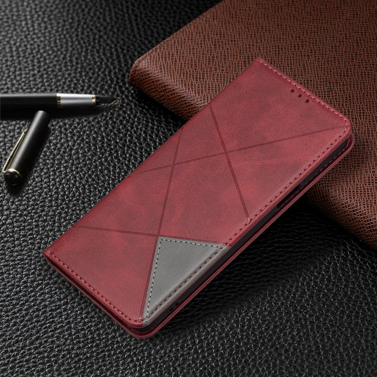 Rhombus Texture Horizontal Flip Magnetic Leather Case with Holder & Card Slots, For LG K42, For Xiaomi Redmi Note 10 4G / Note 10s, For Samsung Galaxy A32 4G
