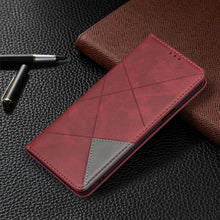 Load image into Gallery viewer, Rhombus Texture Horizontal Flip Magnetic Leather Case with Holder &amp; Card Slots, For LG K42, For Xiaomi Redmi Note 10 4G / Note 10s, For Samsung Galaxy A32 4G
