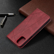 Load image into Gallery viewer, Rhombus Texture Horizontal Flip Magnetic Leather Case with Holder &amp; Card Slots, For LG K42, For Xiaomi Redmi Note 10 4G / Note 10s, For Samsung Galaxy A32 4G