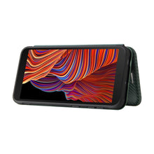 Load image into Gallery viewer, Carbon Fiber Texture Magnetic Horizontal Flip TPU + PC + PU Leather Case with Card Slot, For Samsung Galaxy Xcover 5, For Xiaomi Mi 10S
