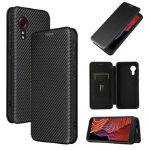 Load image into Gallery viewer, Carbon Fiber Texture Magnetic Horizontal Flip TPU + PC + PU Leather Case with Card Slot, For Samsung Galaxy Xcover 5, For Xiaomi Mi 10S