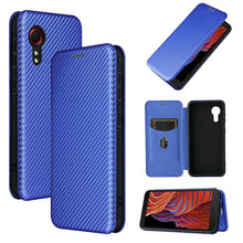 Load image into Gallery viewer, Carbon Fiber Texture Magnetic Horizontal Flip TPU + PC + PU Leather Case with Card Slot, For Samsung Galaxy Xcover 5, For Xiaomi Mi 10S