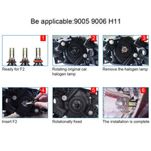 Load image into Gallery viewer, 2 PCS DC9-36V / 25W / 6000K / 2500LM IP68 Waterproof Car LED Headlight, F2 880 / 881 / H27, F2 9004 / HB1, F2 9005 / HB3 / H10, F2 9006 / HB4, F2 9007 / HB5, F2 9012, F2 H1, F2 H3, F2 H4 / HB2 / 9003, F2 H7, F2 H8 / H9 / H11, F2 H13