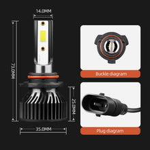 Load image into Gallery viewer, 2 PCS DC9-36V / 25W / 6000K / 2500LM IP68 Waterproof Car LED Headlight, F2 880 / 881 / H27, F2 9004 / HB1, F2 9005 / HB3 / H10, F2 9006 / HB4, F2 9007 / HB5, F2 9012, F2 H1, F2 H3, F2 H4 / HB2 / 9003, F2 H7, F2 H8 / H9 / H11, F2 H13