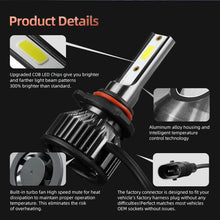 Load image into Gallery viewer, 2 PCS DC9-36V / 25W / 6000K / 2500LM IP68 Waterproof Car LED Headlight, F2 880 / 881 / H27, F2 9004 / HB1, F2 9005 / HB3 / H10, F2 9006 / HB4, F2 9007 / HB5, F2 9012, F2 H1, F2 H3, F2 H4 / HB2 / 9003, F2 H7, F2 H8 / H9 / H11, F2 H13