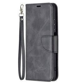 Retro Lambskin Texture Pure Color Horizontal Flip PU Leather Case with Holder & Card Slots & Wallet & Lanyard, For Xiaomi Redmi Note 10 4G