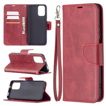 Load image into Gallery viewer, Retro Lambskin Texture Pure Color Horizontal Flip PU Leather Case with Holder &amp; Card Slots &amp; Wallet &amp; Lanyard, For Xiaomi Redmi Note 10 4G