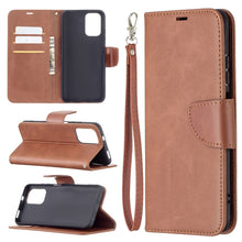 Load image into Gallery viewer, Retro Lambskin Texture Pure Color Horizontal Flip PU Leather Case with Holder &amp; Card Slots &amp; Wallet &amp; Lanyard, For Xiaomi Redmi Note 10 4G