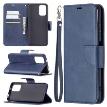 Load image into Gallery viewer, Retro Lambskin Texture Pure Color Horizontal Flip PU Leather Case with Holder &amp; Card Slots &amp; Wallet &amp; Lanyard, For Xiaomi Redmi Note 10 4G