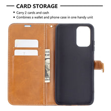 Load image into Gallery viewer, Color Matching Denim Texture Horizontal Flip Leather Case with Holder &amp; Card Slots &amp; Wallet &amp; Lanyard, For Xiaomi Redmi Note 10 4G