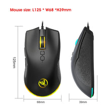 Load image into Gallery viewer, HXSJ A883 7 Keys 6400DPI RGB Light Mechanical Gaming Wired Mouse