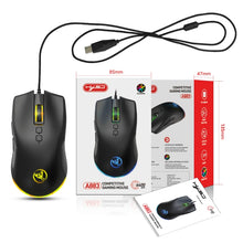 Load image into Gallery viewer, HXSJ A883 7 Keys 6400DPI RGB Light Mechanical Gaming Wired Mouse