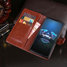 Load image into Gallery viewer, idewei Crazy Horse Texture Horizontal Flip Leather Case with Holder &amp; Card Slots &amp; Wallet, For Asus ROG Phone 5, For Meizu 18, For Meizu 18 Pro, For Nokia C1 Plus, For OnePlus 9, For OnePlus 9 Pro