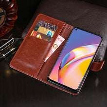 Load image into Gallery viewer, idewei Crazy Horse Texture Horizontal Flip Leather Case with Holder &amp; Card Slots &amp; Wallet, For OPPO A94, For OPPO F19 Pro, For OPPO Realme GT 5G, For Xiaomi Redmi Note 10 Pro, For TCL 10 SE, For vivo iQOO Neo5