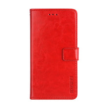 Load image into Gallery viewer, idewei Crazy Horse Texture Horizontal Flip Leather Case with Holder &amp; Card Slots &amp; Wallet, For Xiaomi Poco F3, For ZTE Blade X1 5G
