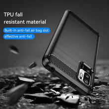 Load image into Gallery viewer, Brushed Texture Carbon Fiber TPU Case, For Xiaomi Redmi Note 10 5G
