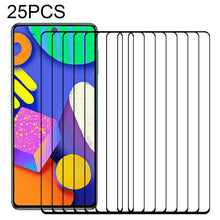 Load image into Gallery viewer, 25 PCS Full Glue Full Screen Tempered Glass Film, For Samsung Galaxy M62 (25 PCS), For Samsung Galaxy F62 (25 PCS), For Xiaomi Poco X3 Pro (25 PCS), For Xiaomi Poco F3 (25 PCS), For Xiaomi Redmi Note 9T (25 PCS), For Xiaomi Redmi Note 10S (25 PCS)     ...