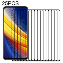 Load image into Gallery viewer, 25 PCS Full Glue Full Screen Tempered Glass Film, For Samsung Galaxy M62 (25 PCS), For Samsung Galaxy F62 (25 PCS), For Xiaomi Poco X3 Pro (25 PCS), For Xiaomi Poco F3 (25 PCS), For Xiaomi Redmi Note 9T (25 PCS), For Xiaomi Redmi Note 10S (25 PCS)     ...