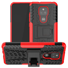 Load image into Gallery viewer, Tire Texture Shockproof TPU+PC Protective Case with Holder, For Motorola Moto G Play (2021)