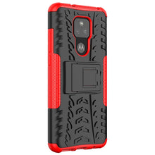 Load image into Gallery viewer, Tire Texture Shockproof TPU+PC Protective Case with Holder, For Motorola Moto G Play (2021)