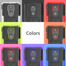 Load image into Gallery viewer, Tire Texture Shockproof TPU+PC Protective Case with Holder, For Motorola Moto G Play (2021)