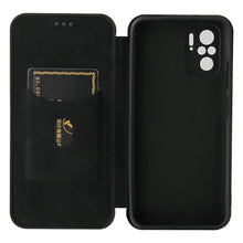 Load image into Gallery viewer, Carbon Fiber Texture Magnetic Horizontal Flip TPU + PC + PU Leather Case with Card Slot, For Xiaomi Redmi Note 10, For Xiaomi Redmi Note 10S, For Xiaomi Redmi Note 10 Pro, For Xiaomi Redmi Note 10 Pro Max, For alcatel 1S (2021), For Huawei P50 Pro