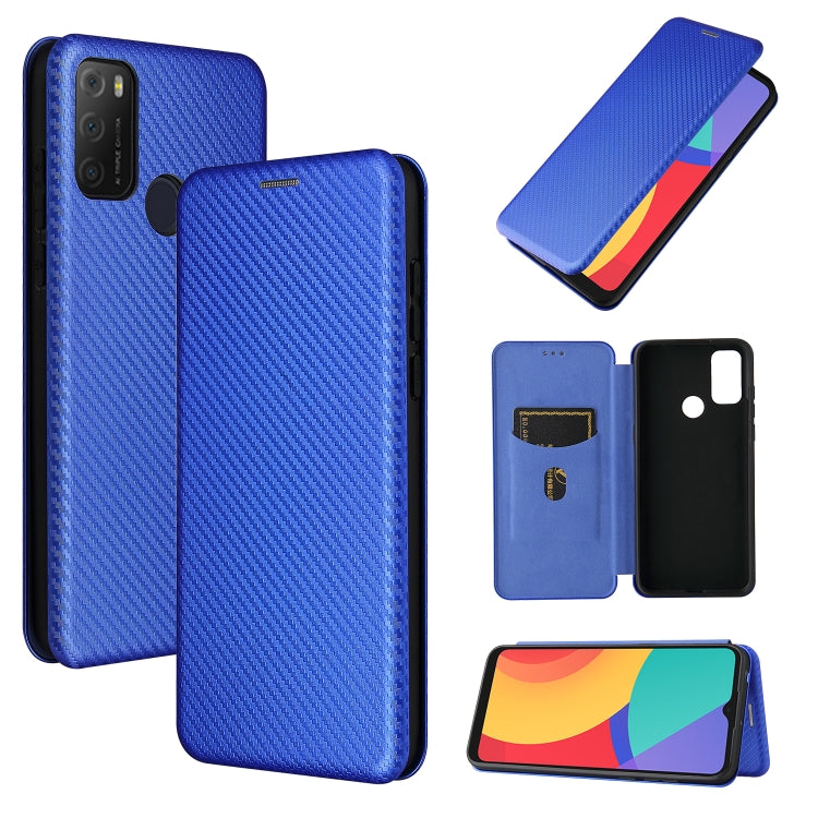 Carbon Fiber Texture Magnetic Horizontal Flip TPU + PC + PU Leather Case with Card Slot, For Xiaomi Redmi Note 10, For Xiaomi Redmi Note 10S, For Xiaomi Redmi Note 10 Pro, For Xiaomi Redmi Note 10 Pro Max, For alcatel 1S (2021), For Huawei P50 Pro