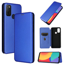 Load image into Gallery viewer, Carbon Fiber Texture Magnetic Horizontal Flip TPU + PC + PU Leather Case with Card Slot, For Xiaomi Redmi Note 10, For Xiaomi Redmi Note 10S, For Xiaomi Redmi Note 10 Pro, For Xiaomi Redmi Note 10 Pro Max, For alcatel 1S (2021), For Huawei P50 Pro