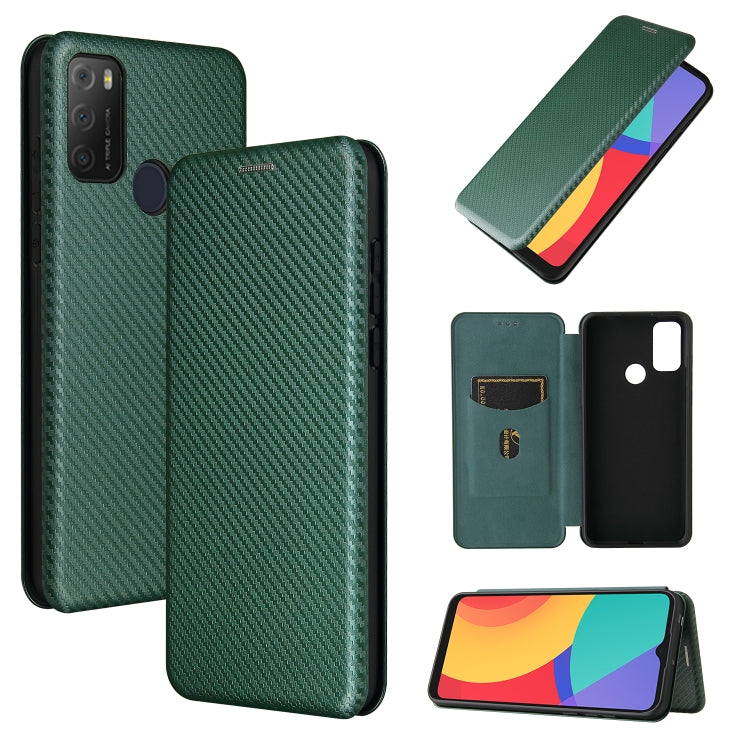 Carbon Fiber Texture Magnetic Horizontal Flip TPU + PC + PU Leather Case with Card Slot, For Xiaomi Redmi Note 10, For Xiaomi Redmi Note 10S, For Xiaomi Redmi Note 10 Pro, For Xiaomi Redmi Note 10 Pro Max, For alcatel 1S (2021), For Huawei P50 Pro