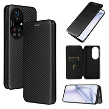 Load image into Gallery viewer, Carbon Fiber Texture Magnetic Horizontal Flip TPU + PC + PU Leather Case with Card Slot, For Xiaomi Redmi Note 10, For Xiaomi Redmi Note 10S, For Xiaomi Redmi Note 10 Pro, For Xiaomi Redmi Note 10 Pro Max, For alcatel 1S (2021), For Huawei P50 Pro