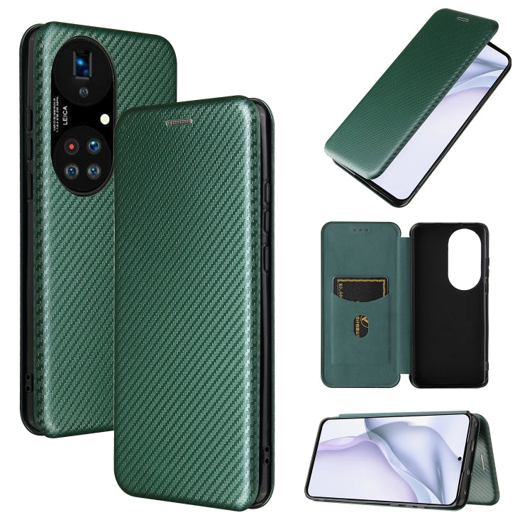 Carbon Fiber Texture Magnetic Horizontal Flip TPU + PC + PU Leather Case with Card Slot, For Xiaomi Redmi Note 10, For Xiaomi Redmi Note 10S, For Xiaomi Redmi Note 10 Pro, For Xiaomi Redmi Note 10 Pro Max, For alcatel 1S (2021), For Huawei P50 Pro