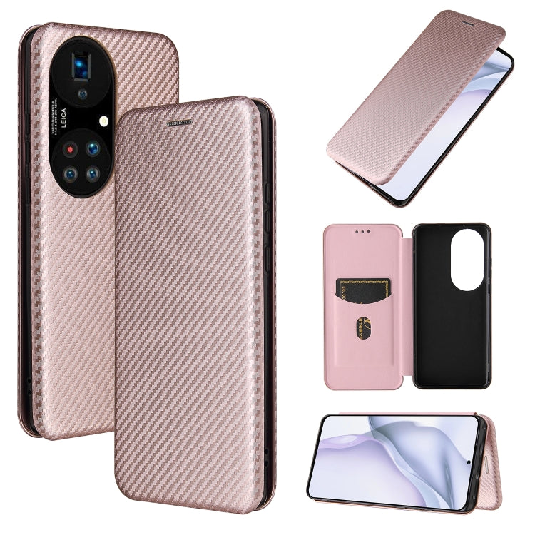 Carbon Fiber Texture Magnetic Horizontal Flip TPU + PC + PU Leather Case with Card Slot, For Xiaomi Redmi Note 10, For Xiaomi Redmi Note 10S, For Xiaomi Redmi Note 10 Pro, For Xiaomi Redmi Note 10 Pro Max, For alcatel 1S (2021), For Huawei P50 Pro