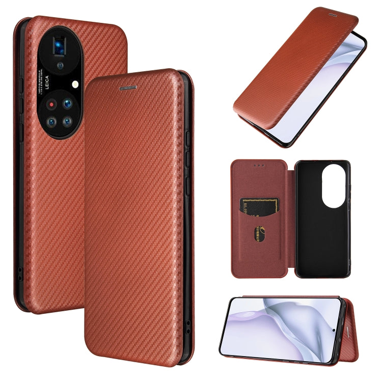 Carbon Fiber Texture Magnetic Horizontal Flip TPU + PC + PU Leather Case with Card Slot, For Xiaomi Redmi Note 10, For Xiaomi Redmi Note 10S, For Xiaomi Redmi Note 10 Pro, For Xiaomi Redmi Note 10 Pro Max, For alcatel 1S (2021), For Huawei P50 Pro