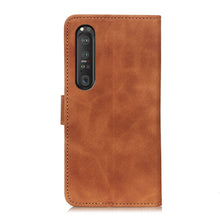 Load image into Gallery viewer, KHAZNEH Retro Texture PU + TPU Horizontal Flip Leather Case with Holder &amp; Card Slots &amp; Wallet, For Sony Xperia 1 III, For Sony Xperia 10 III, For Xiaomi Mi 11 Ultra