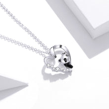 Load image into Gallery viewer, S925 Sterling Silver Heart-shaped Panda Women Nacklace Jewelry, Panda
