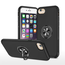 Load image into Gallery viewer, PC + TPU Shockproof Magnetic Protective Case with Invisible Ring Holder, For iPhone 6, For iPhone 6 Plus, For iPhone SE 2022 / SE 2020 / 8 / 7, For iPhone 8 Plus / 7 Plus, For iPhone XS / X, For iPhone XR, For iPhone XS Max, For iPhone 11