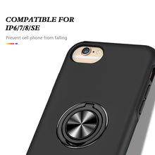 Load image into Gallery viewer, PC + TPU Shockproof Magnetic Protective Case with Invisible Ring Holder, For iPhone 6, For iPhone 6 Plus, For iPhone SE 2022 / SE 2020 / 8 / 7, For iPhone 8 Plus / 7 Plus, For iPhone XS / X, For iPhone XR, For iPhone XS Max, For iPhone 11