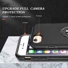 Load image into Gallery viewer, PC + TPU Shockproof Magnetic Protective Case with Invisible Ring Holder, For iPhone 6, For iPhone 6 Plus, For iPhone SE 2022 / SE 2020 / 8 / 7, For iPhone 8 Plus / 7 Plus, For iPhone XS / X, For iPhone XR, For iPhone XS Max, For iPhone 11
