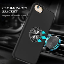 Load image into Gallery viewer, PC + TPU Shockproof Magnetic Protective Case with Invisible Ring Holder, For iPhone 6, For iPhone 6 Plus, For iPhone SE 2022 / SE 2020 / 8 / 7, For iPhone 8 Plus / 7 Plus, For iPhone XS / X, For iPhone XR, For iPhone XS Max, For iPhone 11