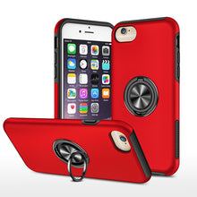 Load image into Gallery viewer, PC + TPU Shockproof Magnetic Protective Case with Invisible Ring Holder, For iPhone 6, For iPhone 6 Plus, For iPhone SE 2022 / SE 2020 / 8 / 7, For iPhone 8 Plus / 7 Plus, For iPhone XS / X, For iPhone XR, For iPhone XS Max, For iPhone 11