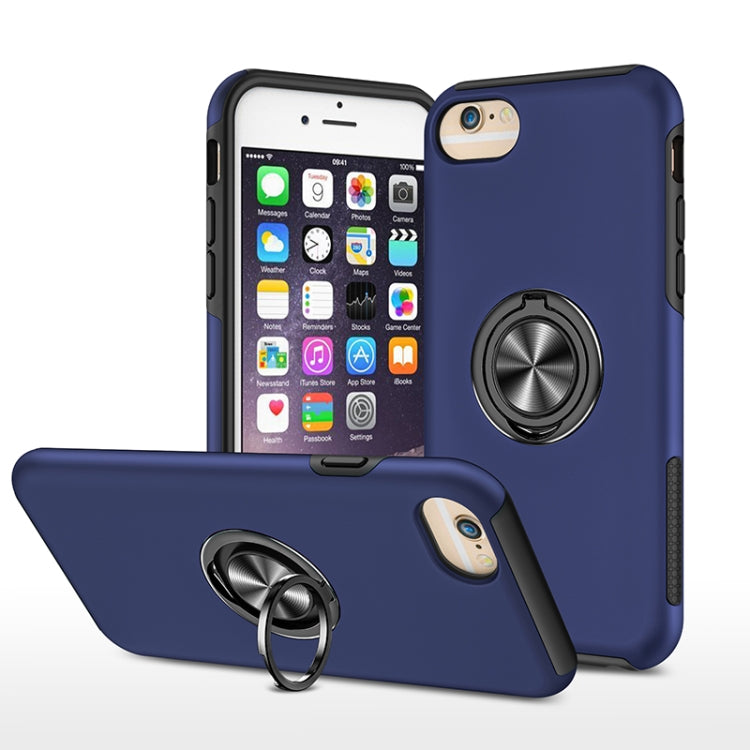 PC + TPU Shockproof Magnetic Protective Case with Invisible Ring Holder, For iPhone 6, For iPhone 6 Plus, For iPhone SE 2022 / SE 2020 / 8 / 7, For iPhone 8 Plus / 7 Plus, For iPhone XS / X, For iPhone XR, For iPhone XS Max, For iPhone 11